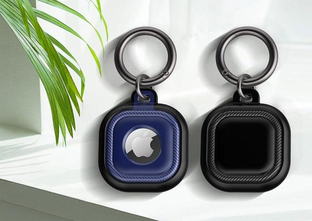 Protective Ergonomic Keyring Case For Apple AirTag Tracking Locator Device Cover Constructed From Soft Silicon Rubber - i-Phonecases.com