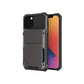 Rugged Armor Multi Card Holder Flip Case For iPhone 14 Pro Max 12 Pro 13 mini Clamshell Case