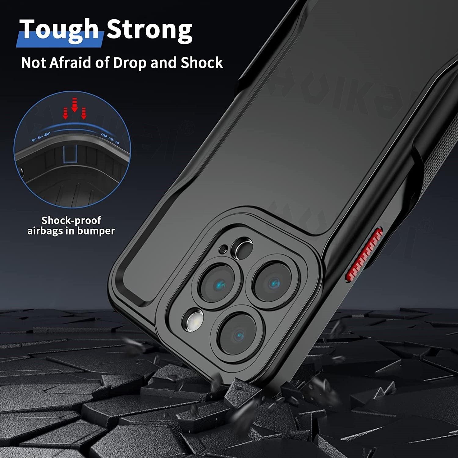 Rugged Bumper Hybrid Armor Case For iPhone 14 Plus 13 12 11 Pro Max With Belt Clip Kickstand