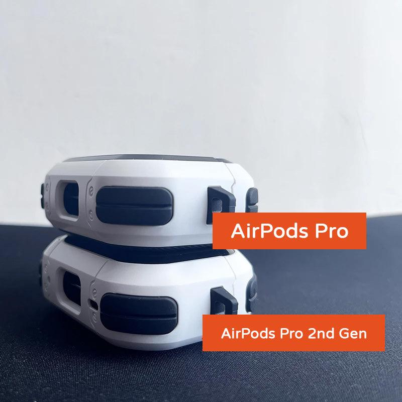 Rugged Case For AirPods 3 Pro TPU PC Rigid Cover For Apple AirPods 1&2 Case With Keyring - i-Phonecases.com