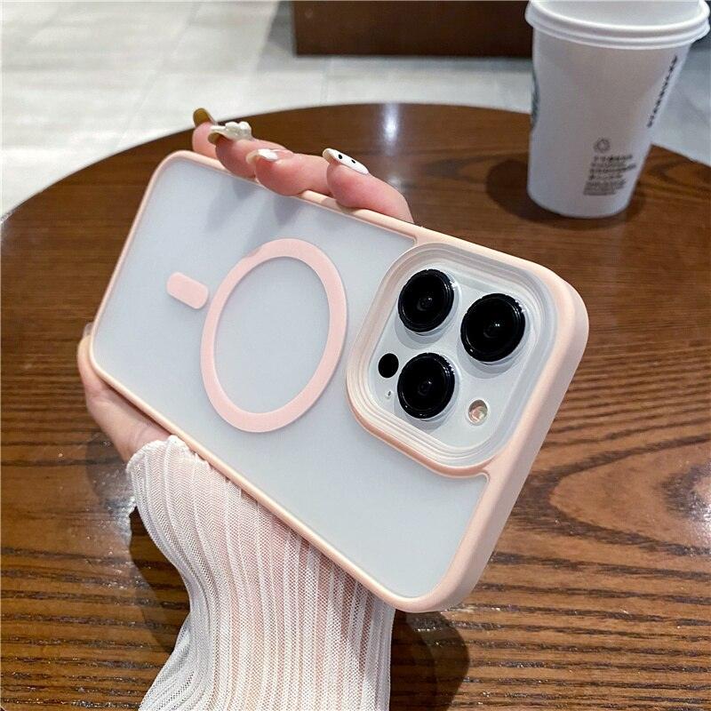 Shockproof Bumper Magnetic Charging Case For iPhone 14 Pro 13 12 Enhanced Lens Protection