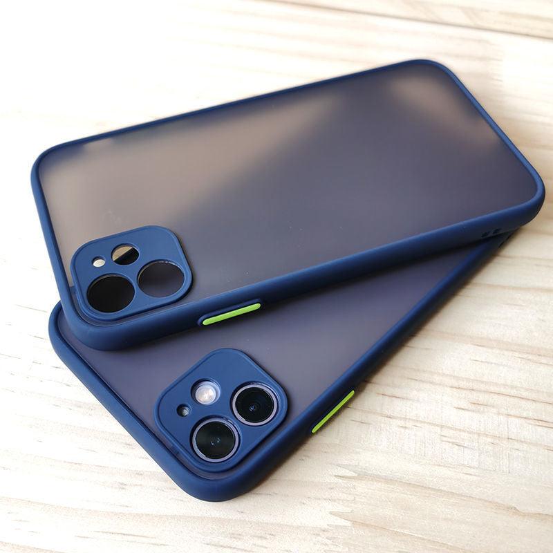 Shockproof Bumper Matte Case For iPhone 11 Pro Max XR XS X 7 8 Plus 6 S SE With Lens Protection