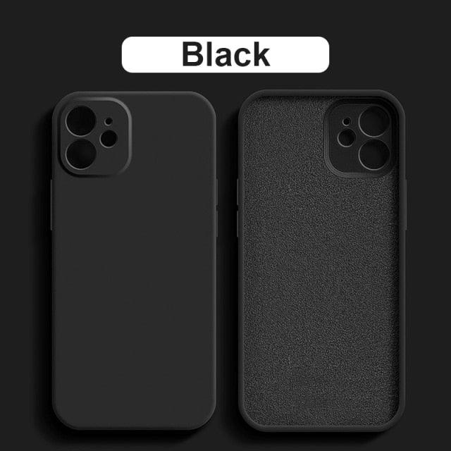 Slim Lightweight Liquid Silicone Protective Case For iPhone 13 Pro Max Mini Shockproof Case For iPhone Cover For iPhone 12 Pro Max Mini Fitted Case