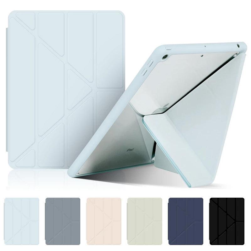 Soft Shell Flip Case For iPad 10.2" 7 8 9 Protective Cover For Pro 12.9" 3 4 5 iPad Air 9.7"