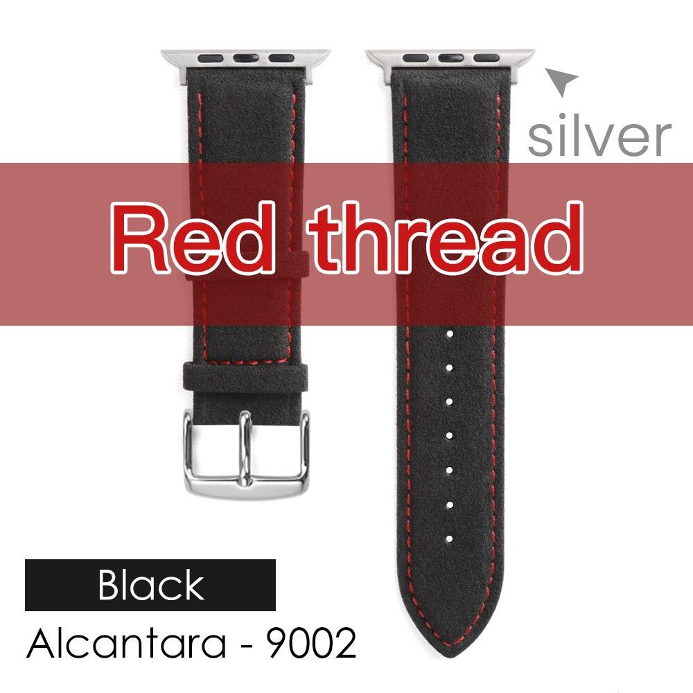 Sport Luxury Alcantara Strap for Apple Watch 45/44/41/49mm Suede Leather Band For iWatch
