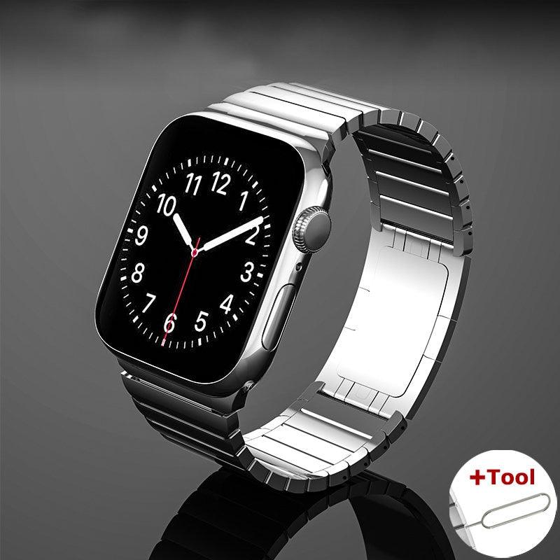 Stainless Steel Bracelet Band For Apple Watch 8 7 41/45mm 6/5/4/3 44/40mm Ultra 49mm