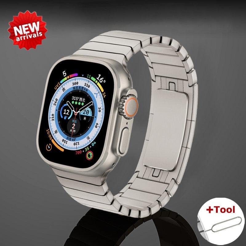 Stainless Steel Bracelet Band For Apple Watch 8 7 41/45mm 6/5/4/3 44/40mm Ultra 49mm