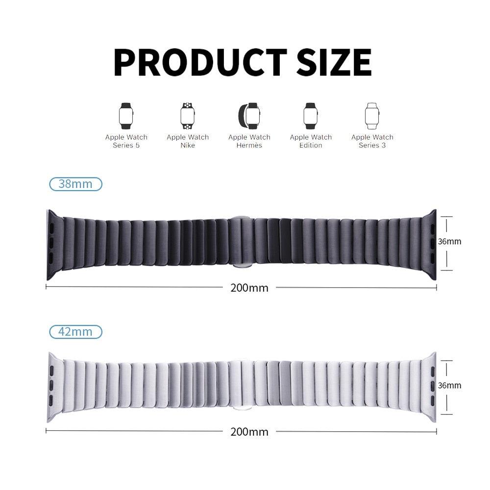 Stainless Steel Strap For Apple Watch 7 6 3 4 5 SE Ultra 8 Metal Wristband 44/40/45/41/49/42/38mm