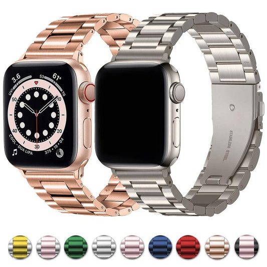 Stainless Steel Wristband for Apple Watch 8 7 SE 6 5 4 Ultra 49mm 40/44/42/38/41/45mm - i-Phonecases.com