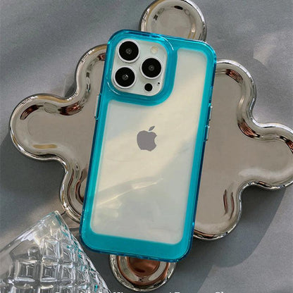 Thick Silicon Space Bumper Case for iPhone 13 14 12 Pro Max 11 X XR XS 7 8 Transparent Cover - i-Phonecases.com