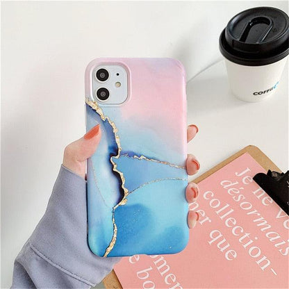 Trending Vintage Marble Designer Phone Case For iPhone 11 Pro Max X XR XS Max 12 Mini 7 8 Plus Fitted Case For iPhone With Camera Protection