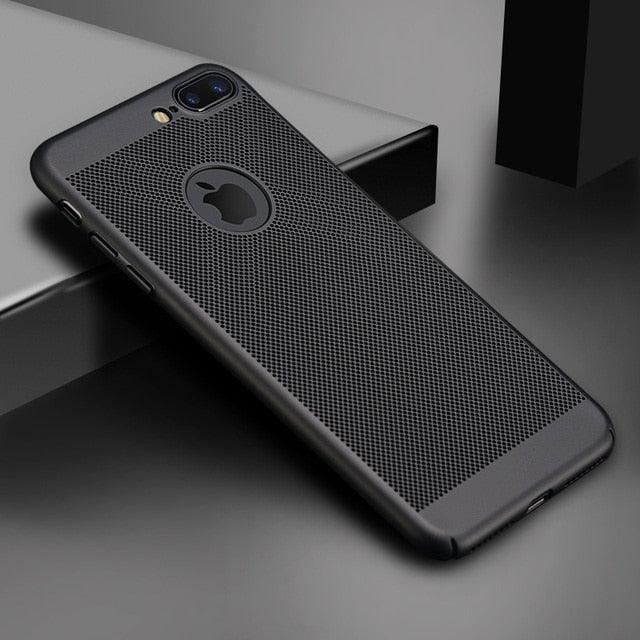 Ultra Slim Breathe Case For iPhone 13 12 11 Pro Max Xr Xs Xs 6S 6 7 8 Plus 5S 5 S SE X Cover Shell Heat Dissipation Hard PC Case - i-Phonecases.com