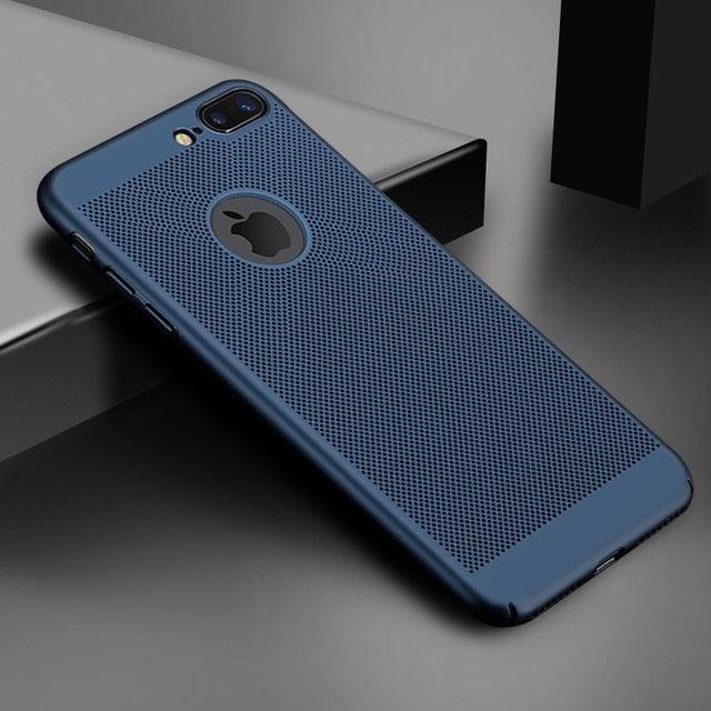 Ultra Slim Phone Case For iPhone 6 6s 7 8 Plus Hollow Heat