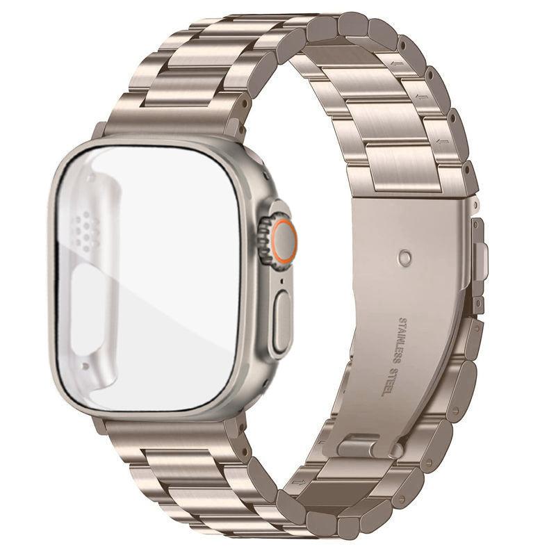 Ultra Upgrade! Case & Metal Strap For Apple Watch 8 7 6 SE 5 4 Stainless Steel Band For 44/45mm